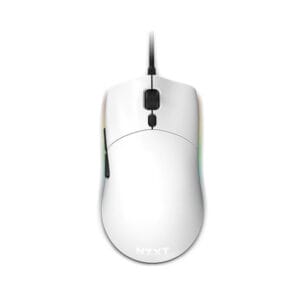 NZXT Lift (MS-1WRAX-WM-White) Lightweight Ambidextrous Wired Gaming Mouse - White