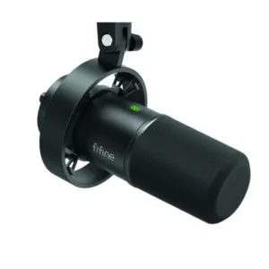 FIFINE K688 USB/XLR DYNAMIC MICROPHONE WITH SHOCK MOUNT, TOUCH-MUTE, HEADPHONE JACK, I/O CONTROLS FOR PODCASTING