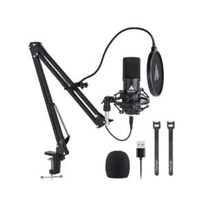 Maono AU-A04 Condenser Microphone Boom Arm Bundle Plug and Play