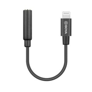 BOYA BY-K3 3.5mm TRRS (Female) to Lightning (Male) Audio Adapter