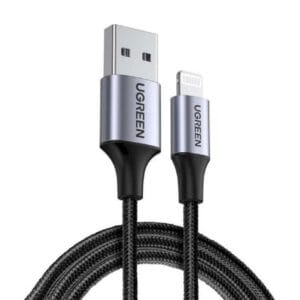 UGREEN US199 (60156) Lightning to USB Cable Aluminum Case with Braided 1m (Black)