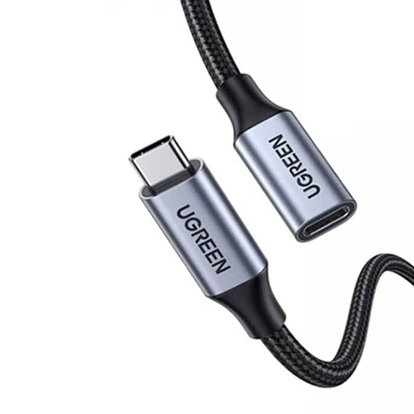 UGREEN-US372-(80810)-USB-C-Male-to-Female-Gen2-5A-Braided-Cable-0.5m-600x600