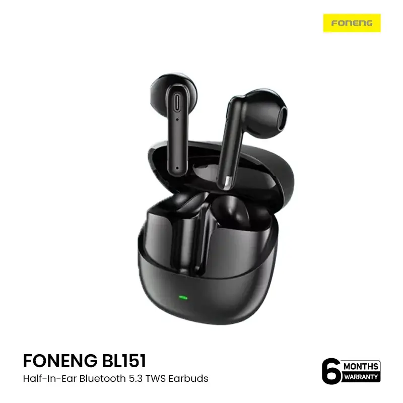 173322499261.FONENG BL151 Half-In-Ear Bluetooth 5.3 TWS Earbuds- Black copy.webp2