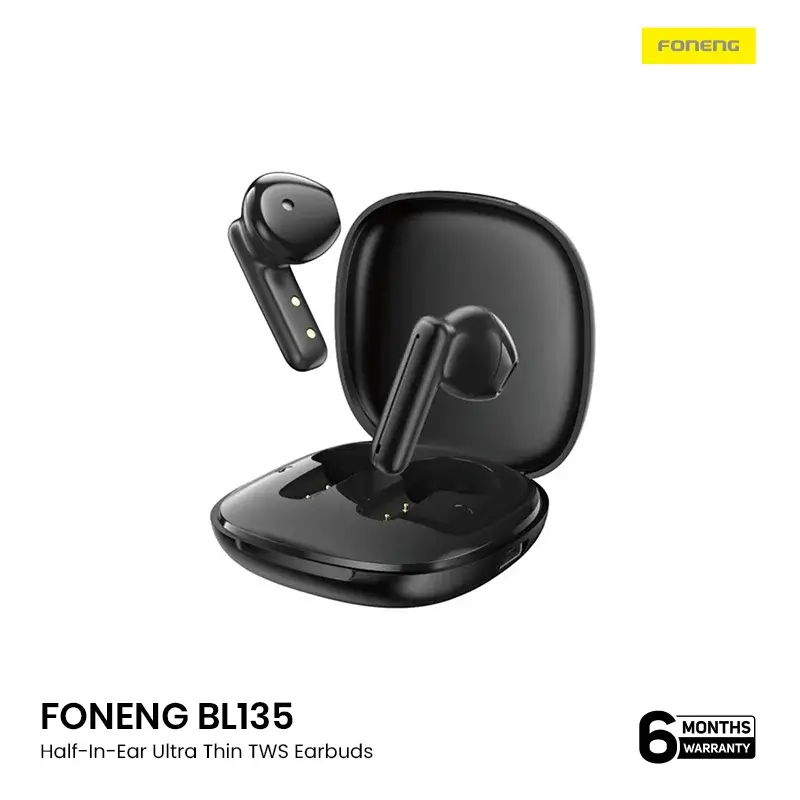 173322619028.FONENG BL135 Half-In-Ear Ultra Thin TWS Earbuds- Black copy.webp2