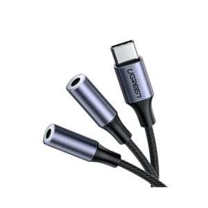 UGREEN AV144 (30732) USB C to 2x3.5mm Audio Cable - Space Gray