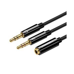 UGREEN AV140 (20899) 3.5mm to 2 Audio Cable - Black