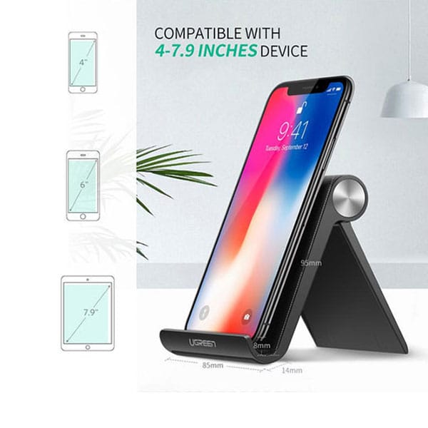 Ugreen-LP106-(50747)-Adjustable-Black-Phone-Stand-2-600×600