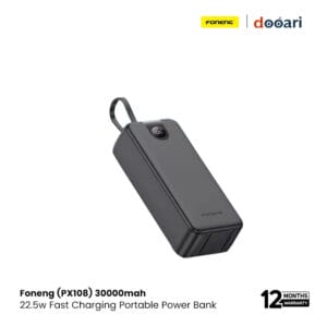 Foneng (PX108) 30000mAh 22.5W Power Bank with Built-In 3 Cables
