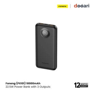Foneng (PX101) 10000mAh 22.5W Power Bank with 3 Outputs