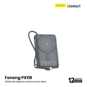 Foneng PX119 10000mAh Magnetic Wireless Power Bank with Built-in Cables (22.5W)