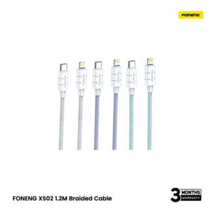 FONENG (XS02) Type-C to Lightning 1.2M Braided Cable