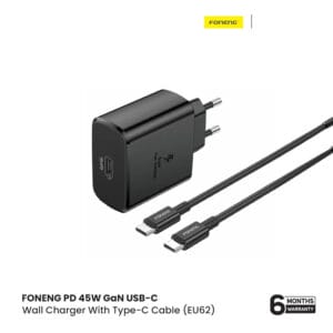FONENG PD 45W GaN USB-C Wall Charger With Type-C Cable (EU62)
